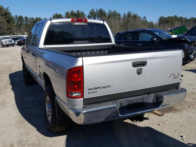 3D7KS28D25G816349 - 2005 DODGE RAM 2500 S SILVER photo 3
