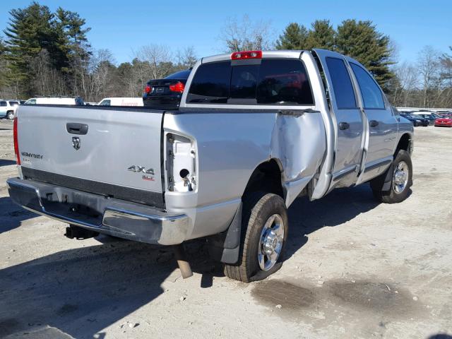 3D7KS28D25G816349 - 2005 DODGE RAM 2500 S SILVER photo 4