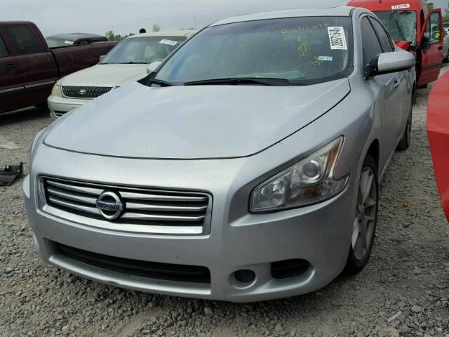 1N4AA5AP4EC496622 - 2014 NISSAN MAXIMA S GRAY photo 2