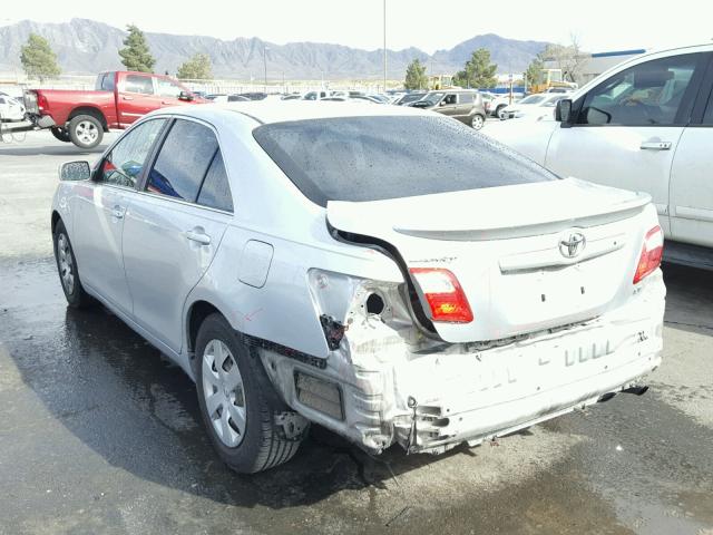 4T1BE46K47U040672 - 2007 TOYOTA CAMRY NEW SILVER photo 3