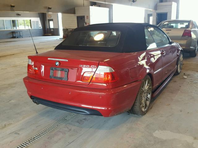 WBABW53476PL53996 - 2006 BMW 330 CI RED photo 4