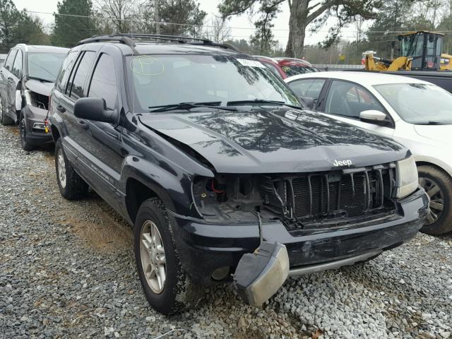 1J4GW48S74C339041 - 2004 JEEP GRAND CHER BLACK photo 1