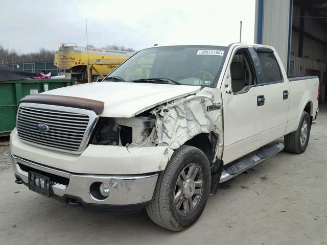 1FTPW14V67FB31241 - 2007 FORD F150 SUPER WHITE photo 2