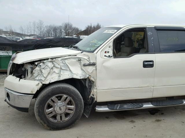 1FTPW14V67FB31241 - 2007 FORD F150 SUPER WHITE photo 9