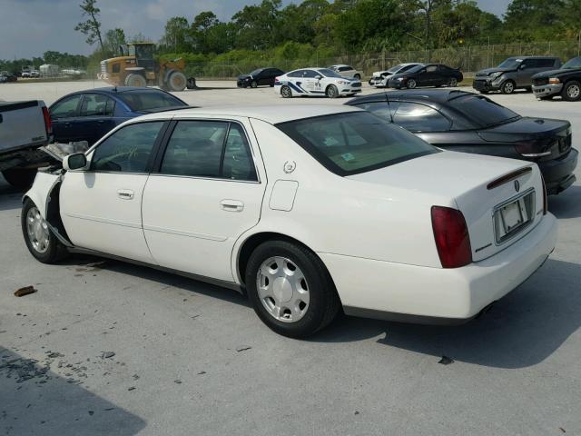 1G6KD54Y71U188037 - 2001 CADILLAC DEVILLE WHITE photo 3