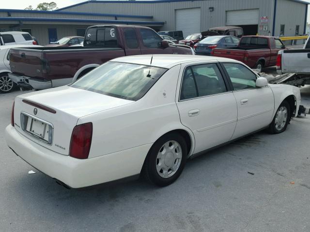 1G6KD54Y71U188037 - 2001 CADILLAC DEVILLE WHITE photo 4