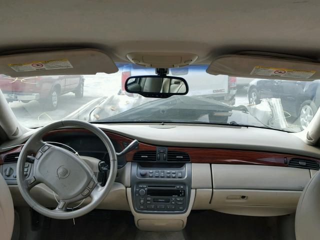 1G6KD54Y71U188037 - 2001 CADILLAC DEVILLE WHITE photo 9