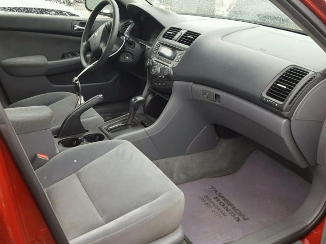 1HGCM664X7A043278 - 2007 HONDA ACCORD SE RED photo 5