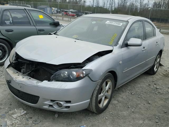 JM1BK323361407745 - 2006 MAZDA 3 S SILVER photo 2