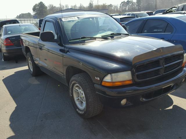 1B7FL26XXXS185447 - 1999 DODGE DAKOTA BLACK photo 1