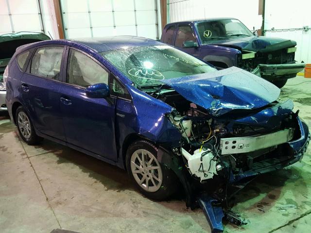 JTDZN3EU3GJ047212 - 2016 TOYOTA PRIUS V BLUE photo 1