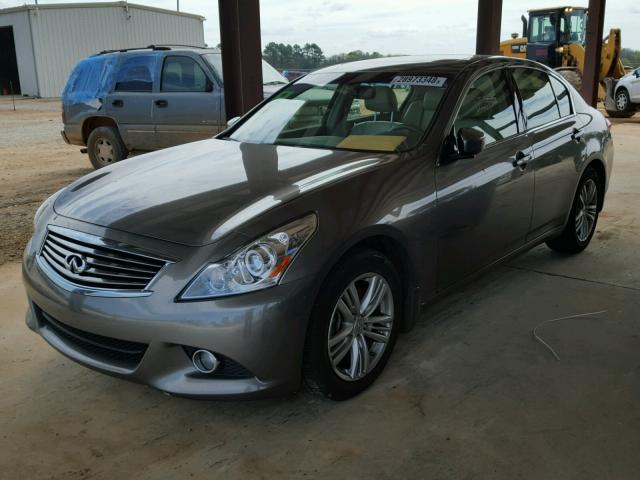 JN1CV6AP7CM627730 - 2012 INFINITI G37 BASE GRAY photo 2