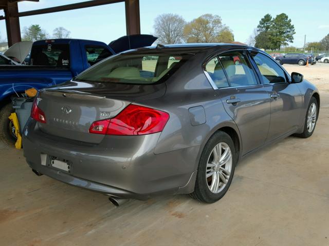 JN1CV6AP7CM627730 - 2012 INFINITI G37 BASE GRAY photo 4