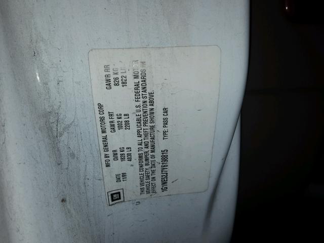 1G1NE52J7Y6198815 - 2000 CHEVROLET MALIBU LS თეთრი ფოტო 10