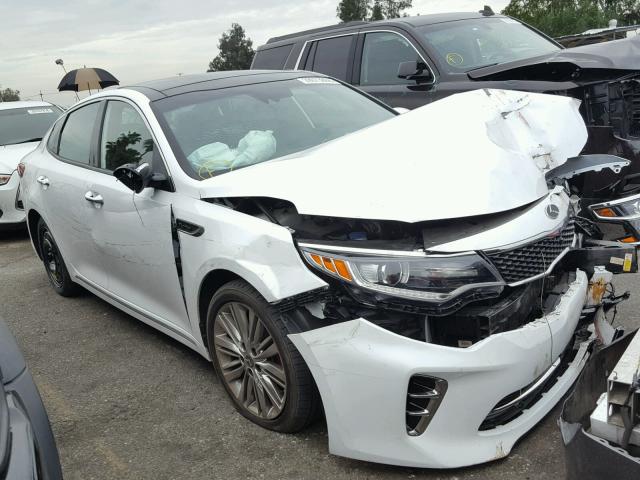 5XXGV4L2XGG087712 - 2016 KIA OPTIMA SXL WHITE photo 1