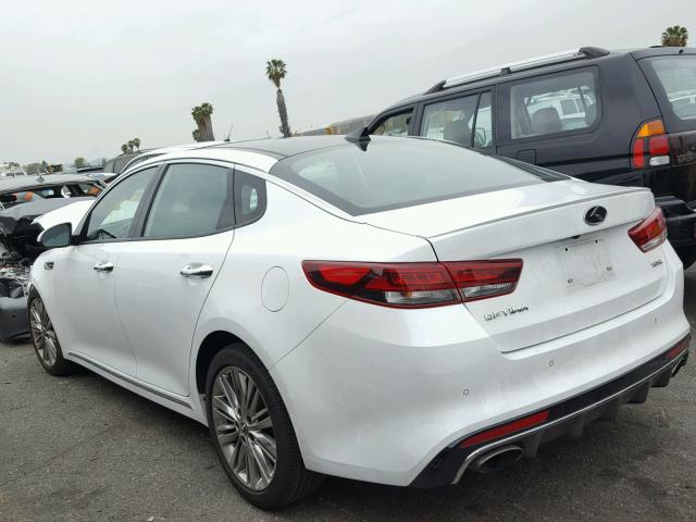 5XXGV4L2XGG087712 - 2016 KIA OPTIMA SXL WHITE photo 3