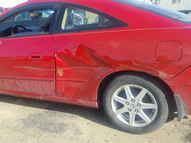 1HGCM82664A014245 - 2004 HONDA ACCORD EX RED photo 9