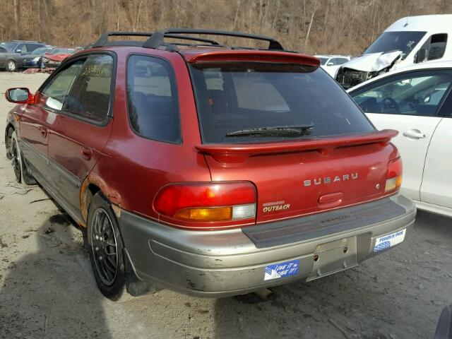 JF1GF48531H802040 - 2001 SUBARU IMPREZA OU RED photo 3