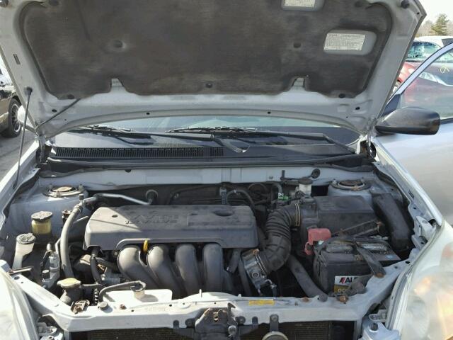 2T1KR32E25C391710 - 2005 TOYOTA COROLLA MA SILVER photo 7