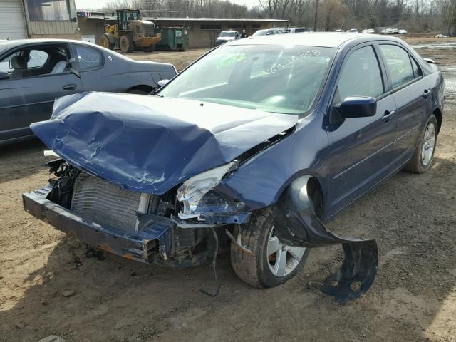 3FAHP01107R212483 - 2007 FORD FUSION SE BLUE photo 2