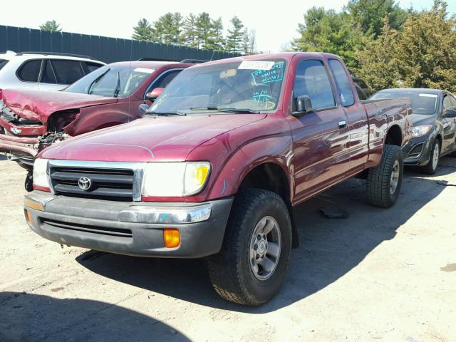 4TASM92N9WZ150604 - 1998 TOYOTA TACOMA XTR RED photo 2