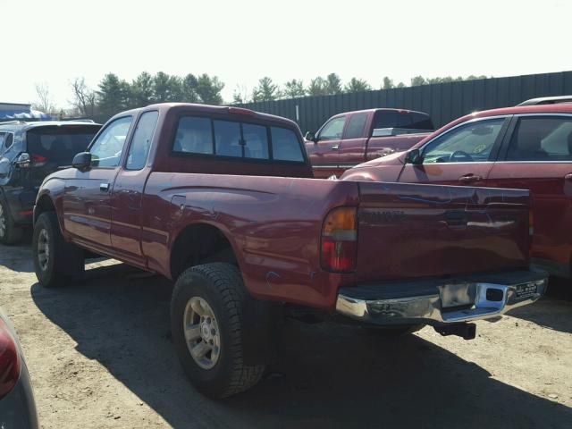 4TASM92N9WZ150604 - 1998 TOYOTA TACOMA XTR RED photo 3