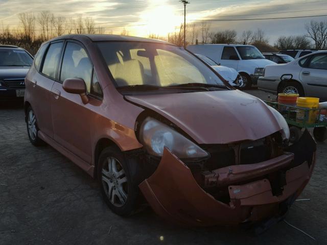 JHMGD38607S007170 - 2007 HONDA FIT S ORANGE photo 1