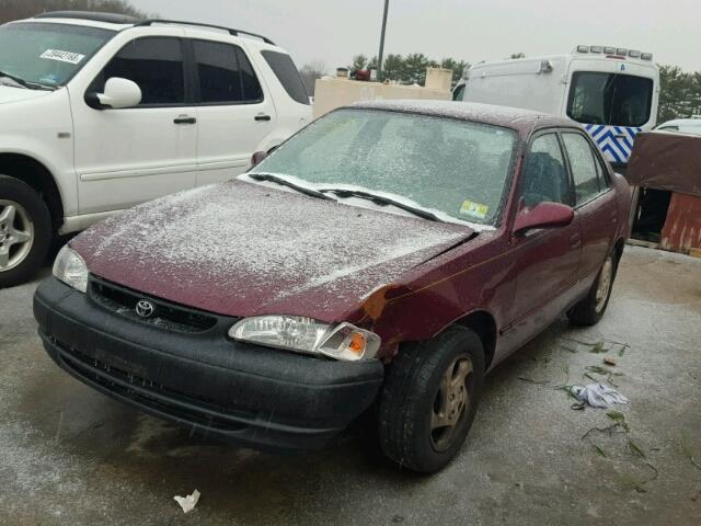 2T1BR18E4WC030556 - 1998 TOYOTA COROLLA VE BURGUNDY photo 2