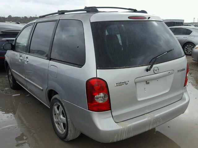 JM3LW28A830358754 - 2003 MAZDA MPV WAGON SILVER photo 3