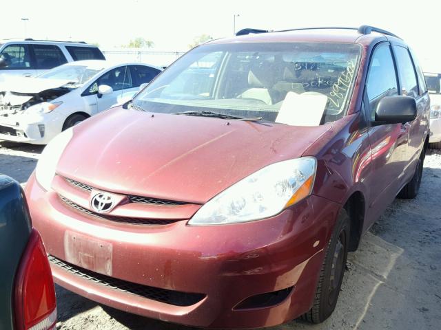 5TDZA23C86S548260 - 2006 TOYOTA SIENNA CE RED photo 2