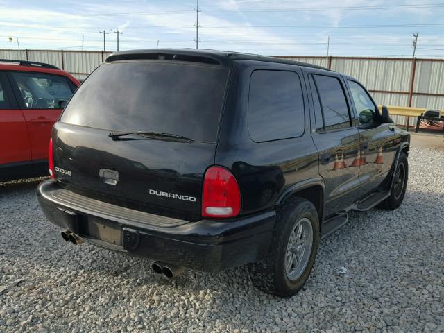 1B4HR38N82F143544 - 2002 DODGE DURANGO SP BLACK photo 4