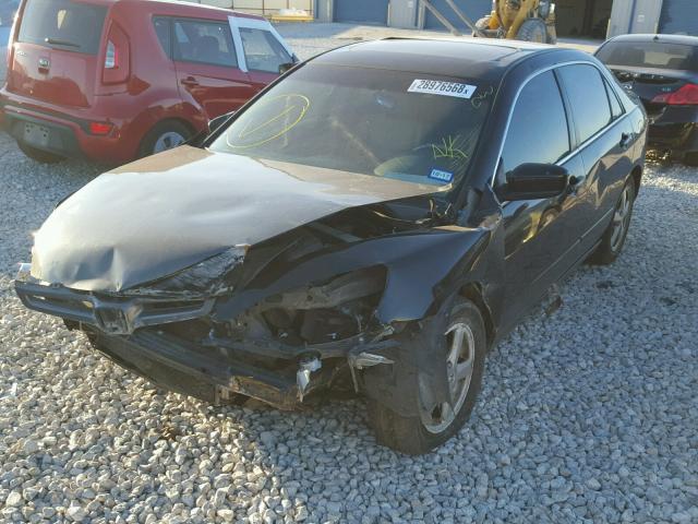 1HGCM56835A130448 - 2005 HONDA ACCORD EX BLACK photo 2