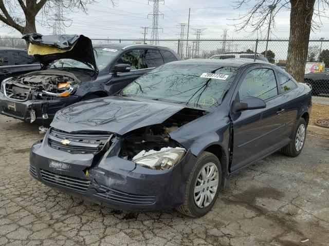 1G1AT18HX97272323 - 2009 CHEVROLET COBALT LT BLUE photo 2