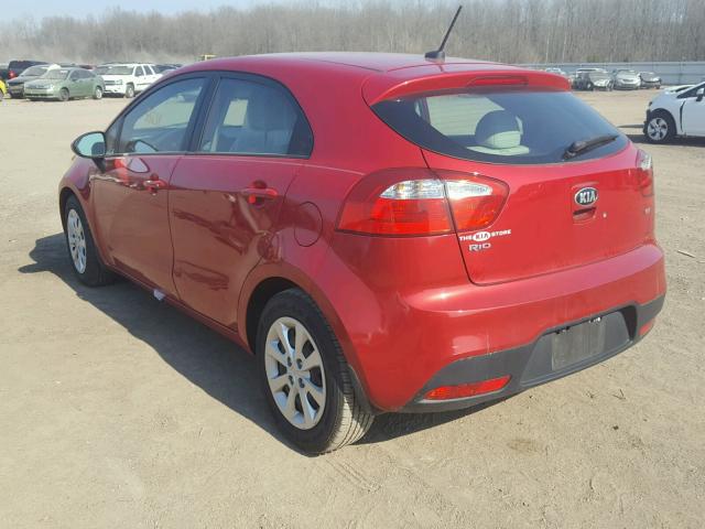 KNADM5A35D6170172 - 2013 KIA RIO LX Կարմիր լուսանկար 3
