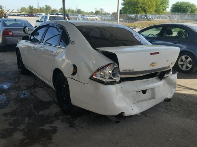 2G1WS553481330009 - 2008 CHEVROLET IMPALA POL WHITE photo 3