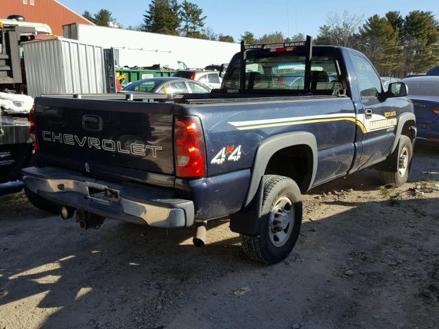 1GCHK24U97E181778 - 2007 CHEVROLET SILVERADO BLACK photo 4