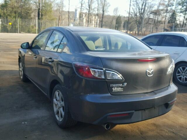 JM1BL1SF6A1121490 - 2010 MAZDA 3 I GRAY photo 3