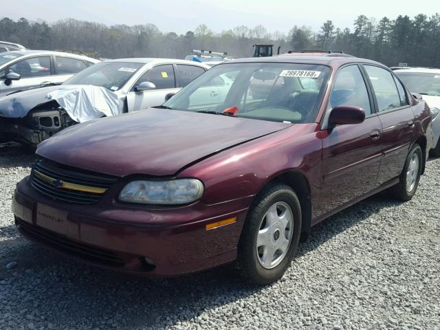 1G1NE52J616150793 - 2001 CHEVROLET MALIBU LS RED photo 2