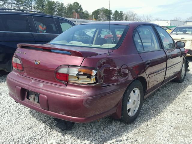 1G1NE52J616150793 - 2001 CHEVROLET MALIBU LS RED photo 4