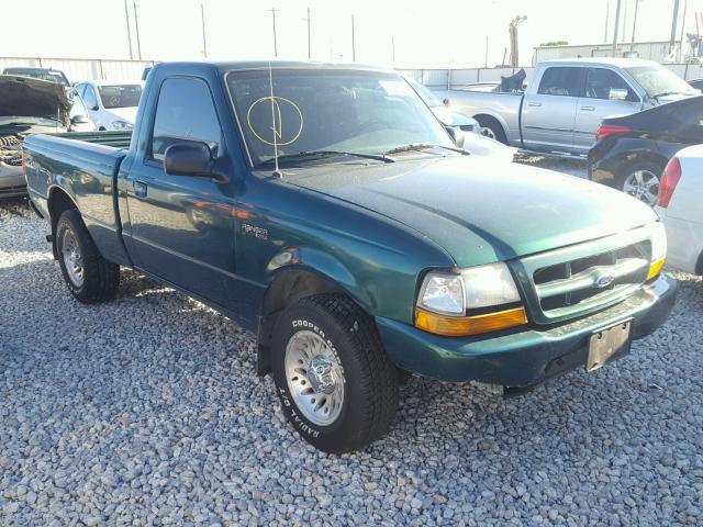 1FTYR10V0XPA04139 - 1999 FORD RANGER GREEN photo 1