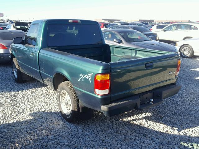 1FTYR10V0XPA04139 - 1999 FORD RANGER GREEN photo 3