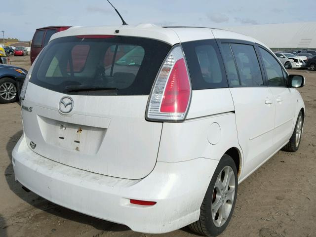 JM1CR293880312641 - 2008 MAZDA 5 WHITE photo 4