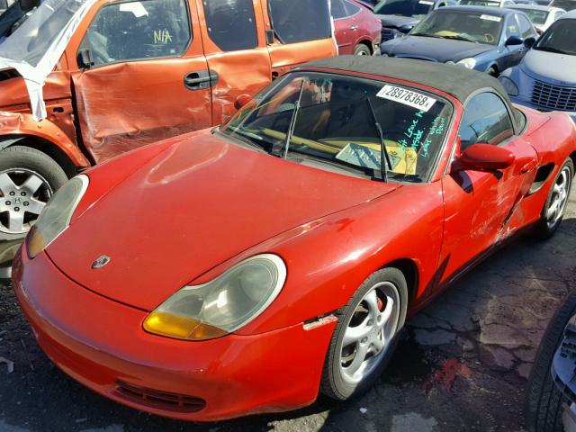 WP0CA2983WU625363 - 1998 PORSCHE BOXSTER RED photo 2