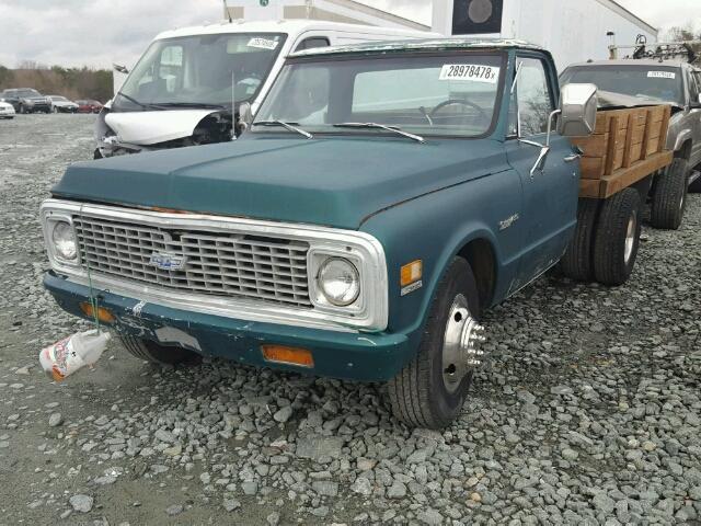 CCE232B132684 - 1972 CHEVROLET C20 PU GREEN photo 2