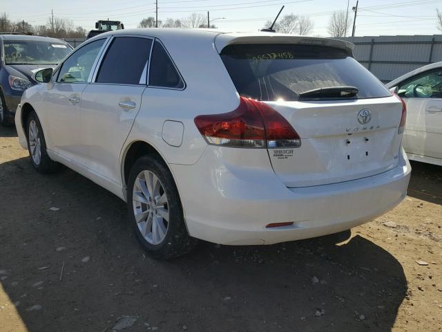 4T3ZA3BB4EU088476 - 2014 TOYOTA VENZA LE WHITE photo 3