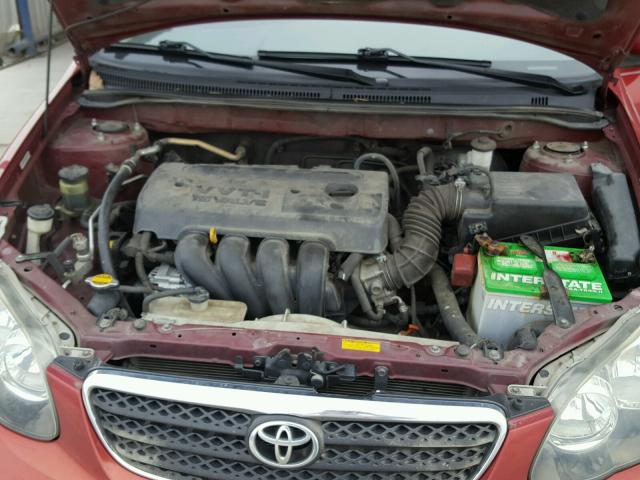 1NXBR32E76Z726394 - 2006 TOYOTA COROLLA CE RED photo 7