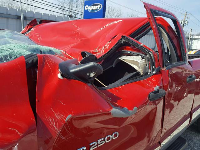 1D7KU286X3J522348 - 2003 DODGE RAM 2500 S RED photo 10