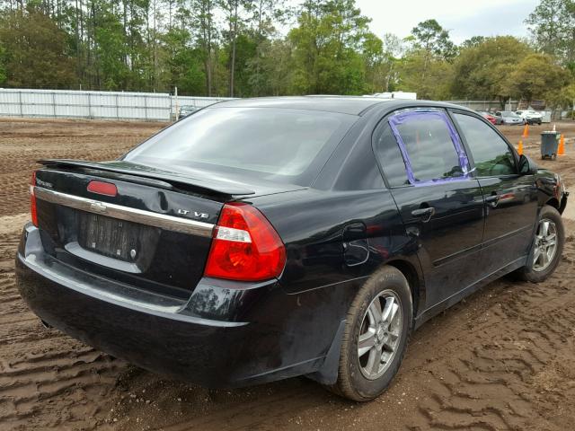 1G1ZU54875F295703 - 2005 CHEVROLET MALIBU LT BLACK photo 4