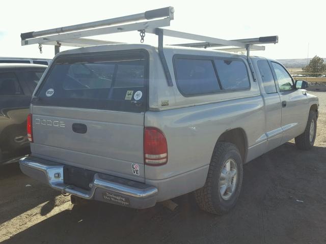 1B7GL22Y4WS670586 - 1998 DODGE DAKOTA SILVER photo 4