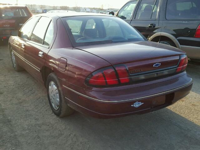 2G1WL52M6V1176439 - 1997 CHEVROLET LUMINA BAS მუქწითელი ფოტო 3